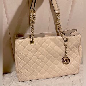 Blush Pink Quilted Michael Kors Purse